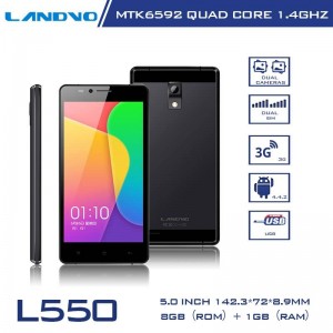 Buy Original Landvo L550 Octa Core Android 4.4 MTK6592M Cortex A7 5.0'' HD Screen 1GB RAM 8GB ROM 8.0MP Camera CellPhones online