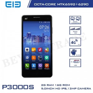 Buy Brand Elephone P3000S Octa Core 4G MTK6592+6290 Mali-450 GPU 2G RAM 16G ROM Android Phone With 13MP Camera Cellphone online