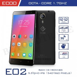 Buy ECOO Brand Shining(E02) Octa Core Android Phone MTK6592 1G RAM 8G ROM 5.5'' IPS Screen 8.0MP Camera Original online
