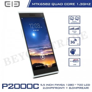 Buy Elephone Brand P2000C Android MTK6582 Cortex A7 Octa Core 1.7GHz 1G RAM 8G ROM Phone With 8MP HD Camera Cell Phones online