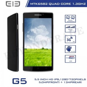 Buy Original Elephone Brand G5 Android 4.4.2 MTK6582 Quad Core 1G RAM 8G ROM 13.0MP Camera Dual Sim Card 3G online