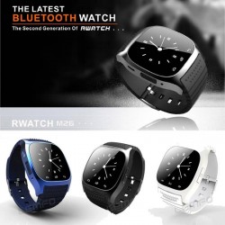 M26 Waterproof Bluetooth Smart Watch Wristwatch Sync Phone Call Pedometer Anti-lost For iPhone Samsung HTC LG Android