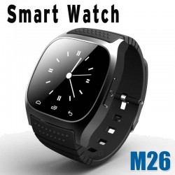 Waterproof Bluetooth Smart Watch M26 Wristwatch Sync Phone Call Pedometer Anti-lost For iPhone IOS Samsung Android