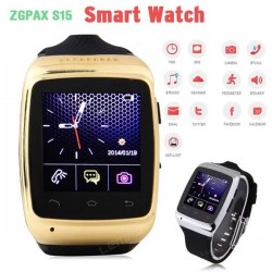 ZGPAX S15 1.54'' Bluetooth Smart Watch WristWatch Smartwatch for Samsung HTC Android Phone Sync 8G Memory & Camera