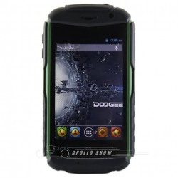 DOOGEE TAITANS DG150 3.5" IPS HVGA Screen MTK6572 Dual Core Android 4.2 512MB+4GB GPS 3G Dustproof Black+Green