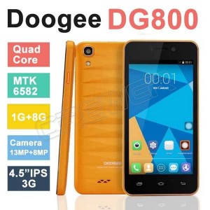Buy Original DOOGEE VALENCIA DG800 MTK6582 IPS Quad Core 1.3GHz Android 4.4.2 Smart Phone 4.5" IPS 1GB RAM 8GB ROM 13.0MP GPS 3G online