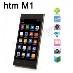 4.7 Inch Dual core 3G HTM M1 MTK6572W 1.2GHz Android 4.2 WCDMA 3G Dual Camera Cell Phone