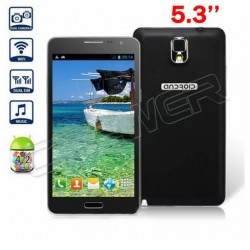 5.3'' Cell Phones JIAKE N900W Android 4.2 3G MTK6572 Dual Core 1.2GHz 4GB ROM WVGA Screen GPS Dual Cameras