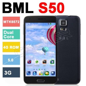 Buy BML S50 5.0" Capacitive Screen Android 4.2.2 MTK6572 Dual Core 1.3GHz Camera 5.0MP 512MB+4GB GPS 3G Cellphone online