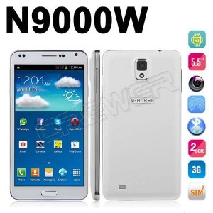 Buy M-HORSE N9000W 5.5 inch QHD Screen MTK6572W Dual Core Android 4.2 3G GPS 4GB ROM 2 battery online