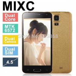 MXIC Mini i9600 Android 4.4 MTK6572 Dual Core 4.5 Inch 854 *480 GSM FM Cell Phone Free Gift