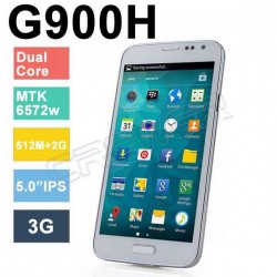 New G900H 5.0 Inch Dual Core Android 4.2 MTK6572 Cell Phone Dual Camera 3G Bluetooth GPS With Flip Case