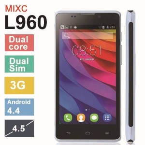 Buy New MIXC L960 Android 4.4 MTK6572 Dual Core 1.2GHz 4.5'' Capacitive Screen 3G 256M RAM 1GB ROM 2.0MP Camera phone online