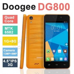 Original DOOGEE VALENCIA DG800 MTK6582 IPS Quad Core 1.3GHz Android 4.4.2 Smart Phone 4.5" IPS 1GB RAM 8GB ROM 13.0MP GPS 3G