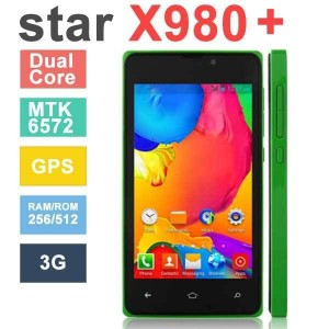 Buy Original Phone New Star X980+ MTK6572W Dual Core Android 4.2 4.0" TFT Screen 256MB RAM 512MB ROM 3G WCDMA GPS WIF 0 online