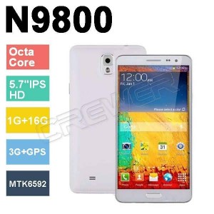 Buy Star N9800 MTK6592 Octa Core 1.7GHz 5.7"IPS HD Capacitive Screen Android 4.2.2 3G GPS 1GB RAM +16GB ROM Cell Phone online