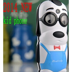 A1 unlocked cell phone cartoon Genius glasses dog Dual SIM card kids cute Mini