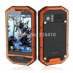 A1 Android 4.1 smart phone Ip68 Waterproof Dustproof Shockproof cell phone 2 SIM black orange