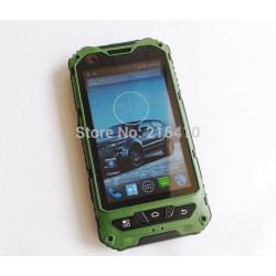 A8 GREEN IP68 WATERPROOF SMART PHONE DUAL CORE DUAL SIM GPS Russian phone 4.3 inch MTK6572