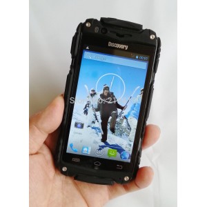 Buy black 4.0 inch Discovery V8 Smart Phone Android 4.2 MTK6572 dual core Waterproof 2 SIM black online