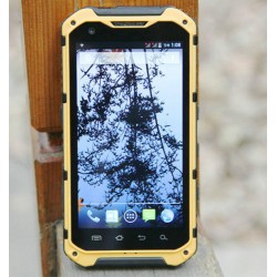 NEW A9 yellow IP68 waterproof 4.3inch MTK6582 4 Cores Android 4.2 Smart Phone GPS 3G dual SIM Russian language