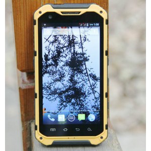 Buy NEW A9 yellow IP68 waterproof 4.3inch MTK6582 4 Cores Android 4.2 Smart Phone GPS 3G dual SIM Russian language online