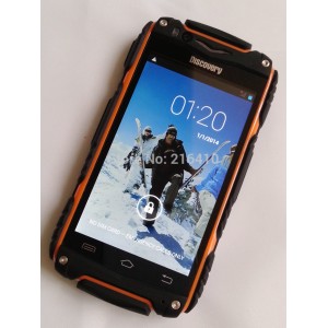 Buy orange Discovery V8 4.0 inch Smart Phone Android 4.2 MTK6582 quad core cell phone Waterproof 2 SIM Singapore post online