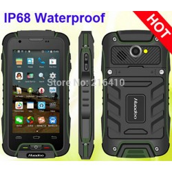 Rugged 4.0 inch orange Cell Phone Huadoo V3 Waterproof IP68 Android 4.4 MTK6582 Quad Core