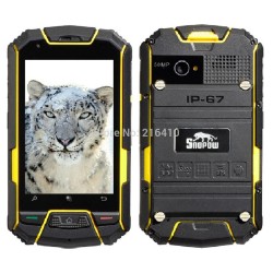 Snopow M6 3.5 inch Android 4.2 MT6572 Dual Core Waterproof Shockproof Smart Phone 4GB ROM 5.0MP GPS YELLOW