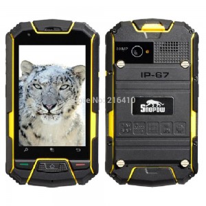 Buy Snopow M6 3.5 inch Android 4.2 MT6572 Dual Core Waterproof Shockproof Smart Phone 4GB ROM 5.0MP GPS YELLOW online