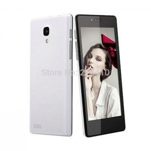 Buy WHITE F2 5.0 inch MTK6582 Quad core smart phone 1G ROM Android 4.4 dual SIM GPS free ePacket shipping online
