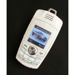 white unlocked X6 mini car key cell phone quad band bluetooth FM radio