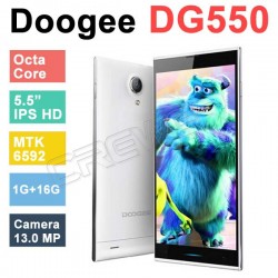 HOT DOOGEE DAGGER DG550 MTK6592 Octa Core 1.7GHz Andriod 4.4 Phone 5.5 inch IPS OGS 13.0MP 1GB RAM 16GB ROM GPS Phone Russian