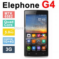 Original Elephone G4 Android 4.4 MTK6582 Quad Core GPS 5.0 Inch 1280*720 IPS 8.0MP 3G WCDMA With Gifts