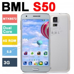 Original M-HORSE BML S50 Cell Phone 5'' MTK6572 Dual Core Android 4.2 3G Unlocked 512MB 4GB HD LCD 854*480 3G 0