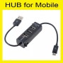 Buy 10 Piece / lot High Quality USB 2.0 HUB with 3 USB port for , fit samsung / HTC & Lots of Android Mobile online