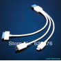 Buy 100pcs/lot with Retail box,Universal 3 in 1 USB Cable For iPhone5S/5C/4S/iPad/Samsung/HTC/Xiaomi/THL/ZOPO/Android phone/MID,DHL online