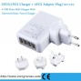Buy 10PCS Universal E.U./USA/UK/Australia Plug 4 Port USB travel Wall Charger AC Power Adapter For Allcall phone AC020 online