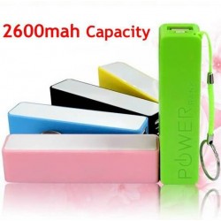 10pcs/lot) Best selling Beautiful Pufume mini power bank 2600 mah portable charger carregador de bateria portatil w/retail box