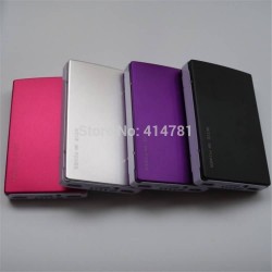 20pc/lot) Metal case two Usb Port portable charger External Battery Power Bank 30000mAh for all charging