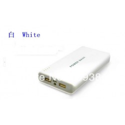 1 For iphone5 5S SamsungS4 S5 Xiaomi Huawei ipad 5V 2A 20000mAh Portable External Power Bank Backup Battery Charger 2 USB Port