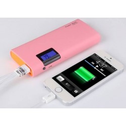 13000mAh LCD Digital Displayed External Power Bank LED Backup Dual USB Battery Charger for iPhone HTC ipad samsung xiaomi ZTE