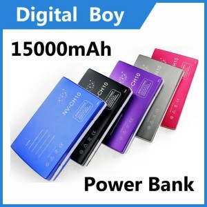 Buy 15000mAh External Battery Pack For Moblie Phone iPhone5 5s,SAMSUNG SIV S4 with LED light Power Bank for iPhone/iPad/ online