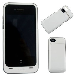 1900mah Portable Battery Backup Quick Power Bank Charging Case For iPhone 4 4s,White plastic Designer Cell Phones Accessories