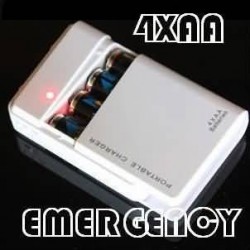 1PC Hotsale! New 4X AA Battery Portable Emergency Powerbank Charger USB External Backup Battery Power Bank