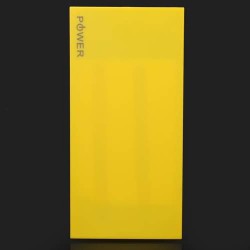 1PC Yellow Super Thin Mobile Power Bank USB 10000mAh Battery Charger For iphone/ HTC /Samsung/Nokia/Blackberry,