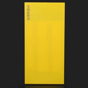 Buy 1PC Yellow Super Thin Mobile Power Bank USB 10000mAh Battery Charger For iphone/ HTC /Samsung/Nokia/Blackberry, online