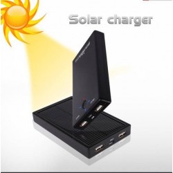 1PCS 5000Mah 2 USB Output Solar Mobile Power Bank Protable Power Pack for Iphone, Ipad, All Mobile, D4-50S