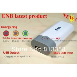 2013 brand New SMART POWER BANK Case For iPhone/HTC/Samsung eNB Portable Dual 18650 Battery Box Shell With Data Cable