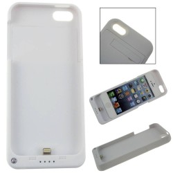 2200mAh Backup Battery Charger Stand Case Cover Power Bank For Iphone 5 5G 5S ,White plastic Designer Cell Phones Accessories